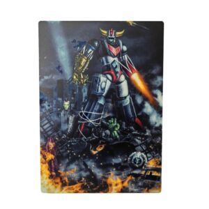 IMPRESSION WAR MACHINE GOLDORAK DE GRANGER SUR DIBOND AVEC ATTACHE 20 X 28 CM