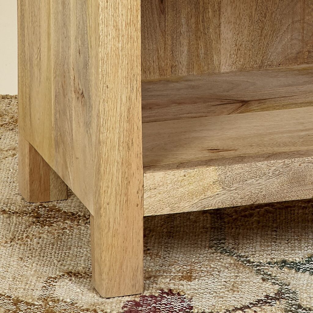 ETAGERE MANGUIER MASSIF FINITION VERNIS NATUREL  90 X 75 X 40 CM - Photo N°3