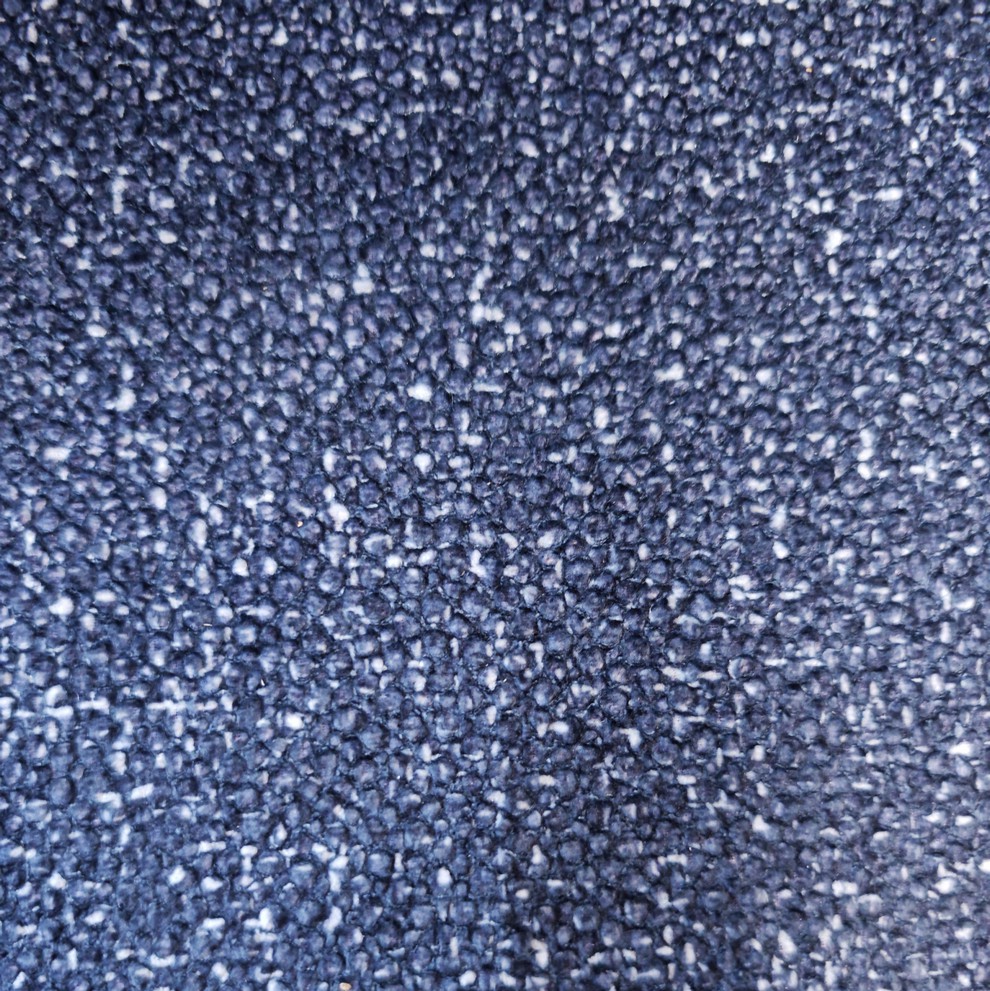 CHAISE MILANO 100 % TISSU BLEU NUIT 50 X 79 X 54 CM - Photo N°2