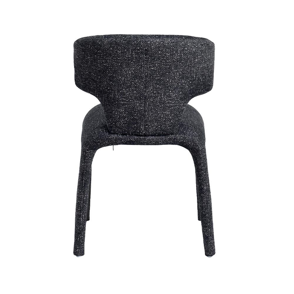 CHAISE MILANO 100 % TISSU GRIS FONCE 50 X 79 X 54 CM - Photo N°2