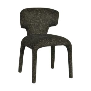 CHAISE MILANO 100 % TISSU VERT KAKI 50 X 79 X 54 CM